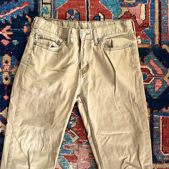 Levi’s 514 Straight Fit Men’s Khaki Pants Size 32x34 - Picture 4 of 5